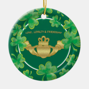Adorno De Cerámica Claddagh