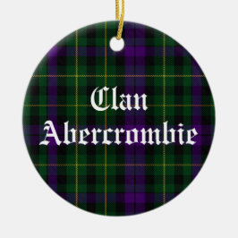 Adorno De Cerámica Clan Abercrombie Tartán