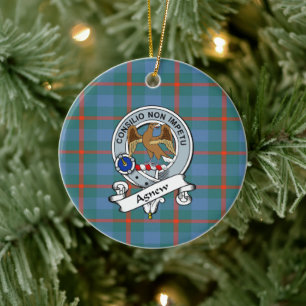 Adorno De Cerámica Clan Agnew Ancient Badge Tartan Plaid