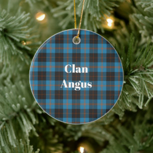 Adorno De Cerámica Clan Angus Ancient Tartán