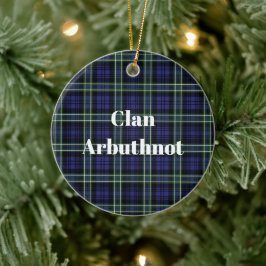 Adorno De Cerámica Clan Arbuthnot Tartan