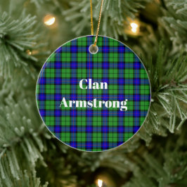Adorno De Cerámica Clan Armstrong Tartan