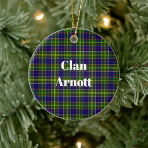 Adorno De Cerámica Clan Arnott Tartan