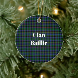 Adorno De Cerámica Clan Baillie Hunting Tartan