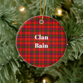 Adorno De Cerámica Clan Bain Tartan