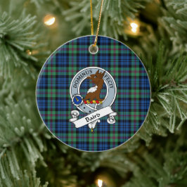 Adorno De Cerámica Clan Baird Antigua Badge Tartan Plaid