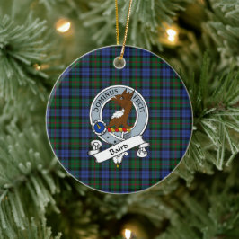 Adorno De Cerámica Clan Baird Badge Tartan Plaid