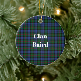 Adorno De Cerámica Clan Baird Tartan