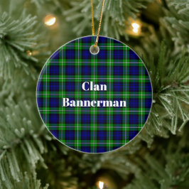 Adorno De Cerámica Clan Bannerman Tartan