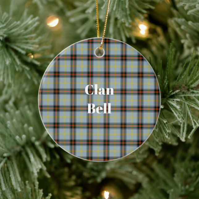 Adorno De Cerámica Clan Bell Tartan (Árbol)