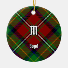 Adorno De Cerámica Clan Boyd Tartan