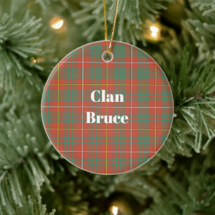 Adorno De Cerámica Clan Bruce Ancient Tartan