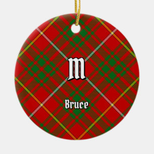 Adorno De Cerámica Clan Bruce Tartan