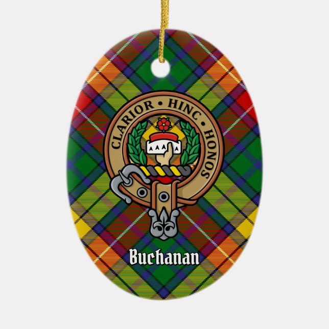 Adorno De Cerámica Clan Buchanan Crest (Frente)