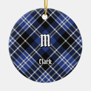 Adorno De Cerámica Clan Clark Tartan