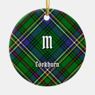 Adorno De Cerámica Clan Cockburn Tartan
