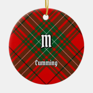 Adorno De Cerámica Clan Cumming Tartan