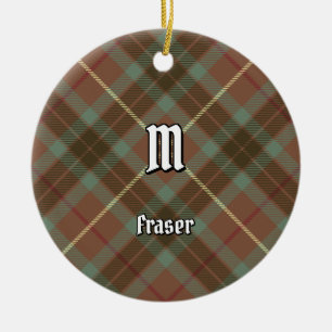 Adorno De Cerámica Clan Fraser Hunting Weather Tartán