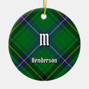 Adorno De Cerámica Clan Henderson Tartan
