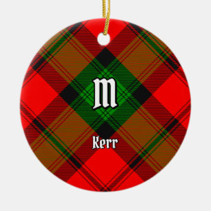 Adorno De Cerámica Clan Kerr Tartan