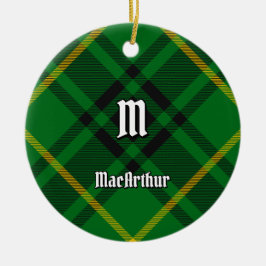 Adorno De Cerámica Clan MacArthur Tartan