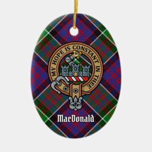 Adorno De Cerámica Clan MacDonald de Clanranald Escudo