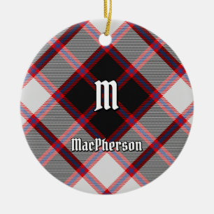 Adorno De Cerámica Clan MacPherson Hunting Tartan Ceramic Ornament