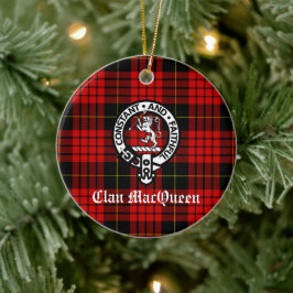 Adorno De Cerámica Clan MacQueen Tartan