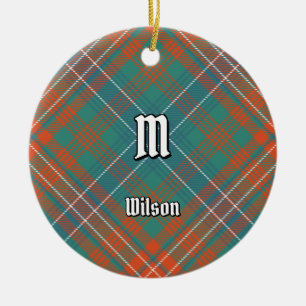 Adorno De Cerámica Clan Wilson Ancient Tartán