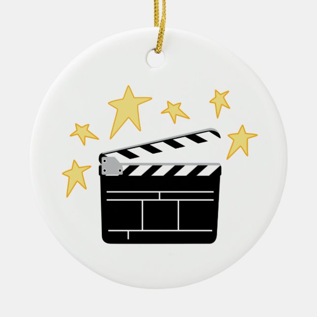 Adorno De Cerámica Clapperboard (Frente)