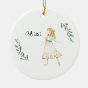 Adorno De Cerámica Clara Keepsake Cerámica Personalizada De Nutcracke