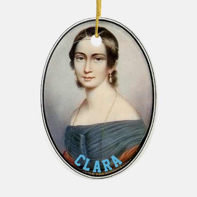 Adorno De Cerámica Clara Schumann (1838) (Frente)