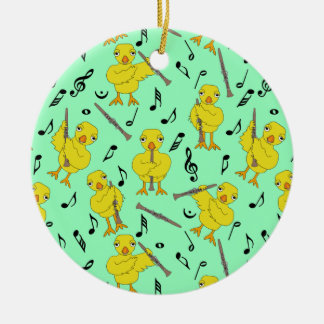 Adorno De Cerámica Clarinet Chick Clarinets Music Notes