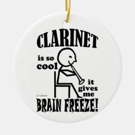 Adorno De Cerámica Clarinet, congelación cerebral