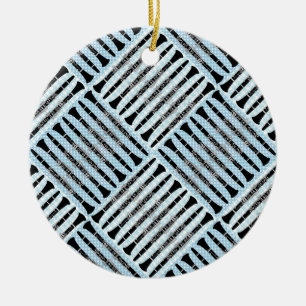 Adorno De Cerámica Clarinet Crosshatch