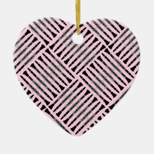 Adorno De Cerámica Clarinet Crosshatch