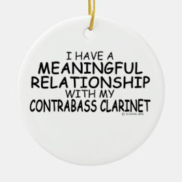 Adorno De Cerámica Clarinet de contraste de relación significativa