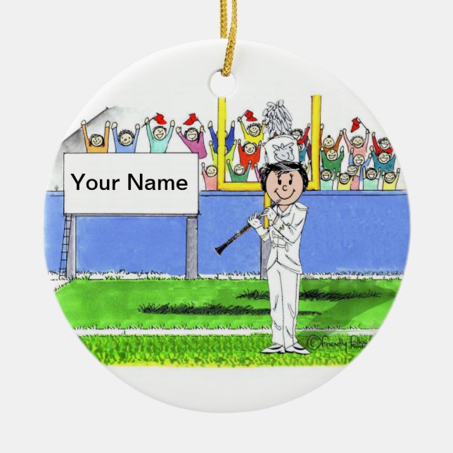 Adorno De Cerámica Clarinet - Mujer (Frente)