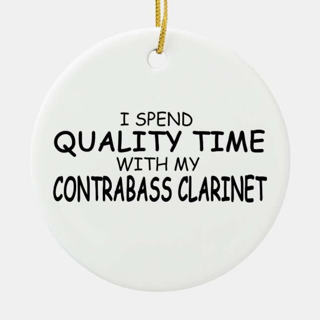 Adorno De Cerámica Clarinete de control de tiempo de calidad (Frente)