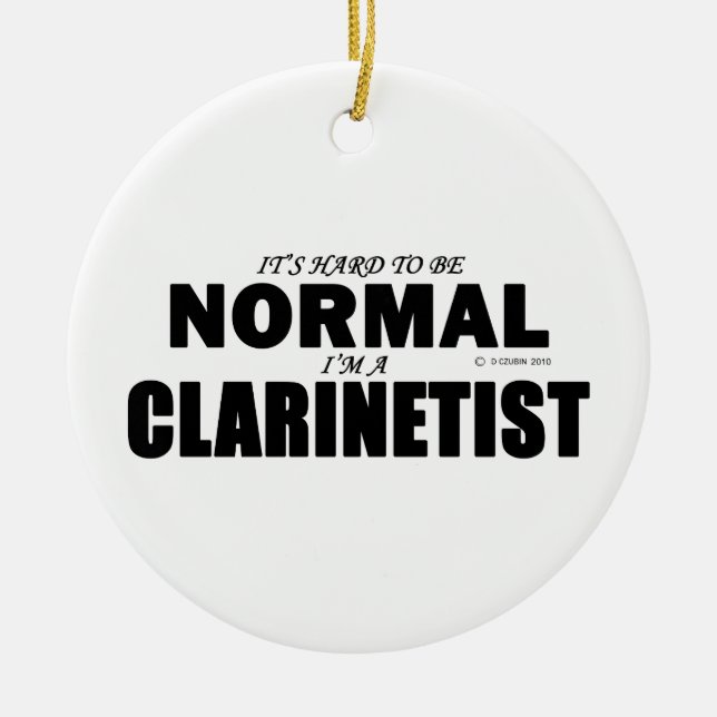 Adorno De Cerámica Clarinetista normal (Frente)
