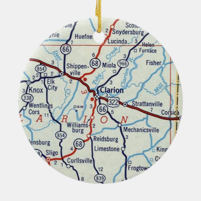 Adorno De Cerámica Clarion PA (Atrás)