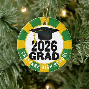 Adorno De Cerámica Clase audaz de 2026 Graduación fotográfica