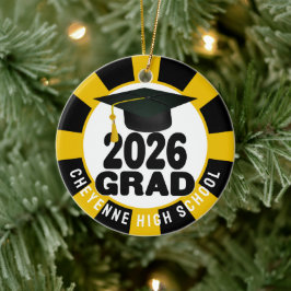 Adorno De Cerámica Clase audaz de 2026 Graduación fotográfica