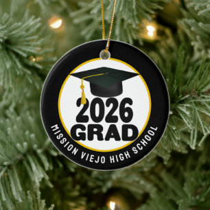 Adorno De Cerámica Clase audaz de 2026 Graduación fotográfica