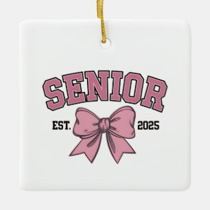 Adorno De Cerámica Clase Coquette Senior 2025 de arcos rosados 2025