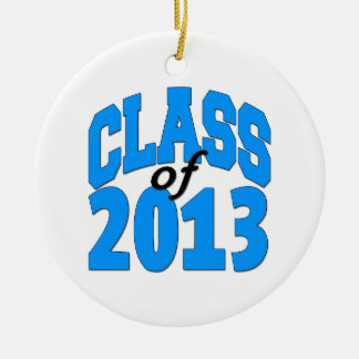 Adorno De Cerámica Clase de 2013 (azul)