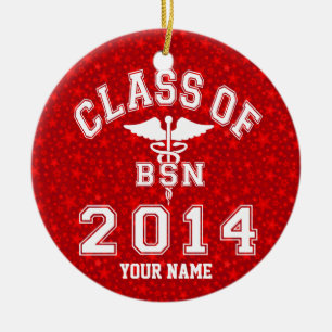 Adorno De Cerámica Clase de 2014 BSN
