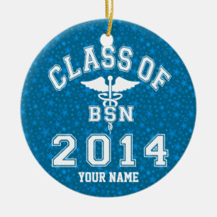 Adorno De Cerámica Clase de 2014 BSN