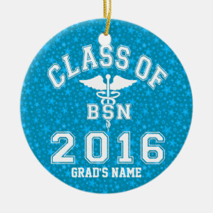 Adorno De Cerámica Clase de 2016 BSN