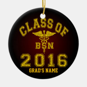 Adorno De Cerámica Clase de 2016 BSN